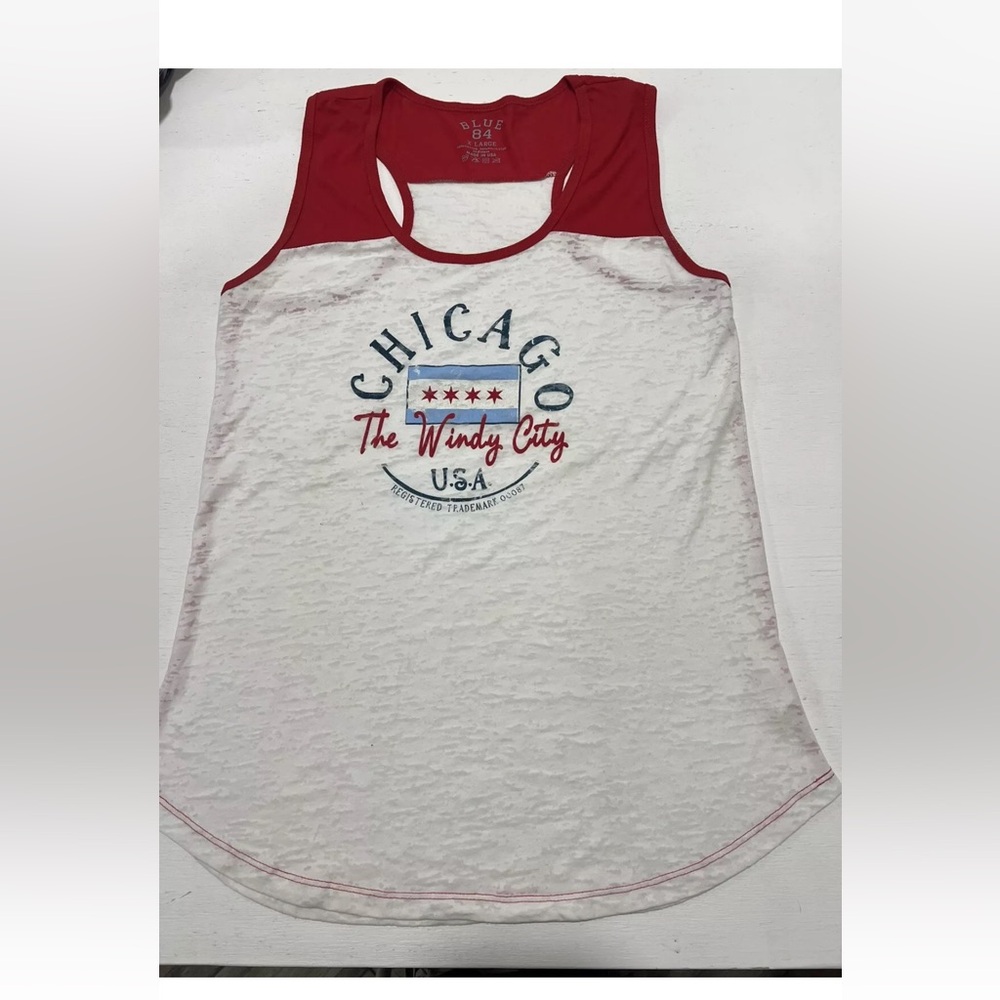 Blue 84 Chicago The Windy City Tank Top Size XL